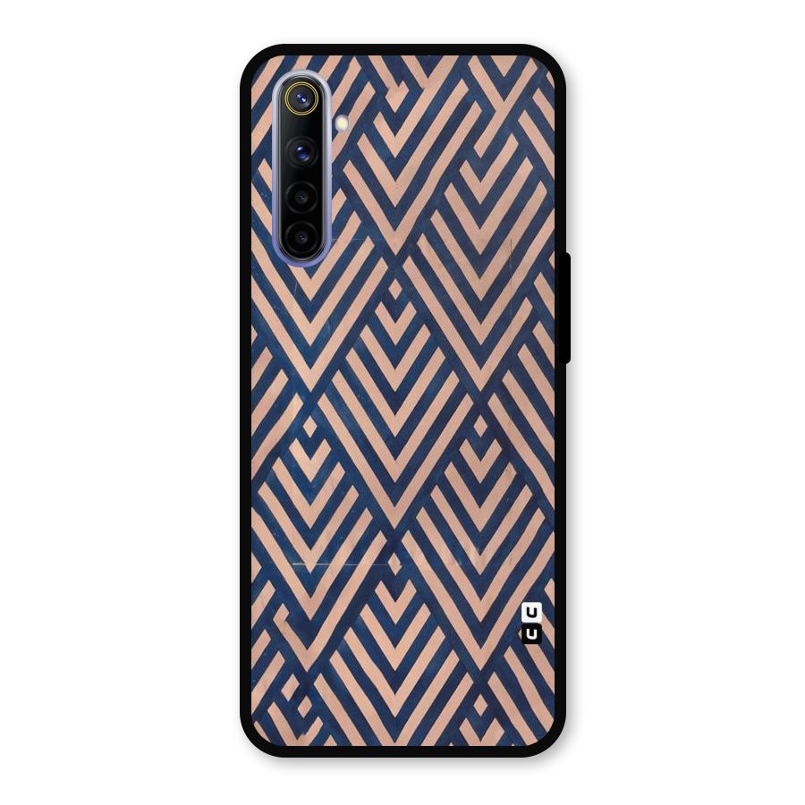 Diamond Blues Metal Back Case for Realme 6