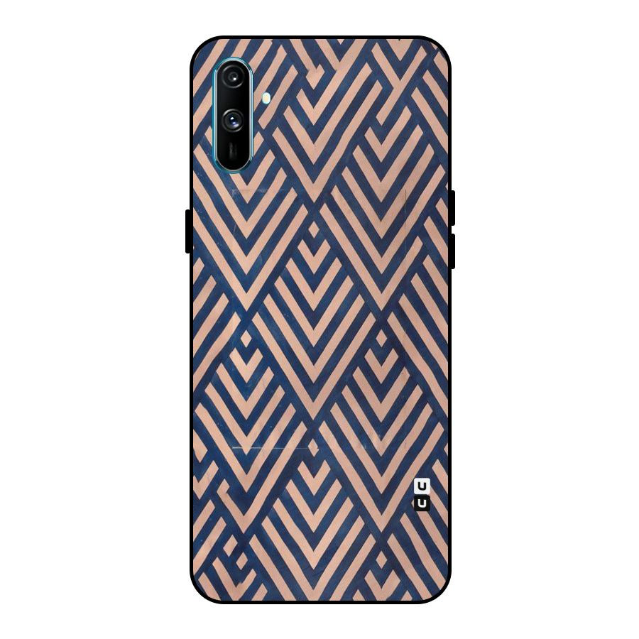 Diamond Blues Metal Back Case for Realme C3