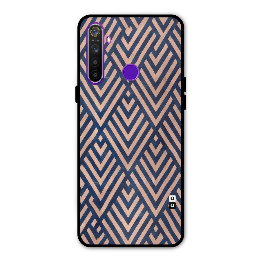 Diamond Blues Metal Back Case for Realme Narzo 10
