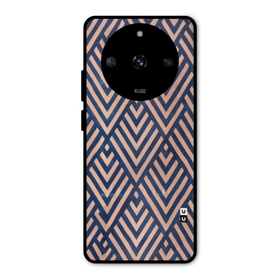 Diamond Blues Metal Back Case for Realme Narzo 60 5G