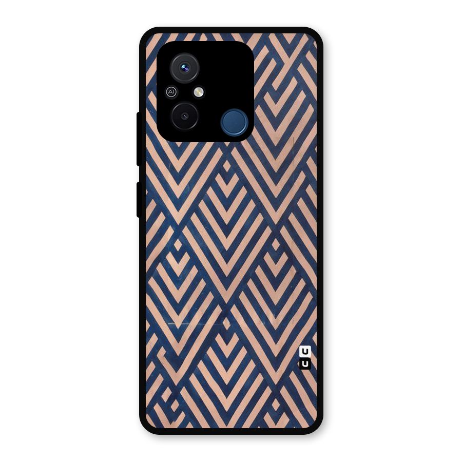 Diamond Blues Metal Back Case for Redmi 12C