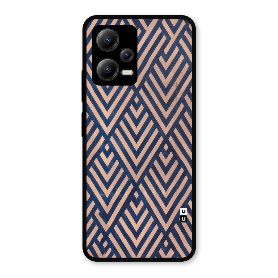Diamond Blues Metal Back Case for Redmi Note 12 5G