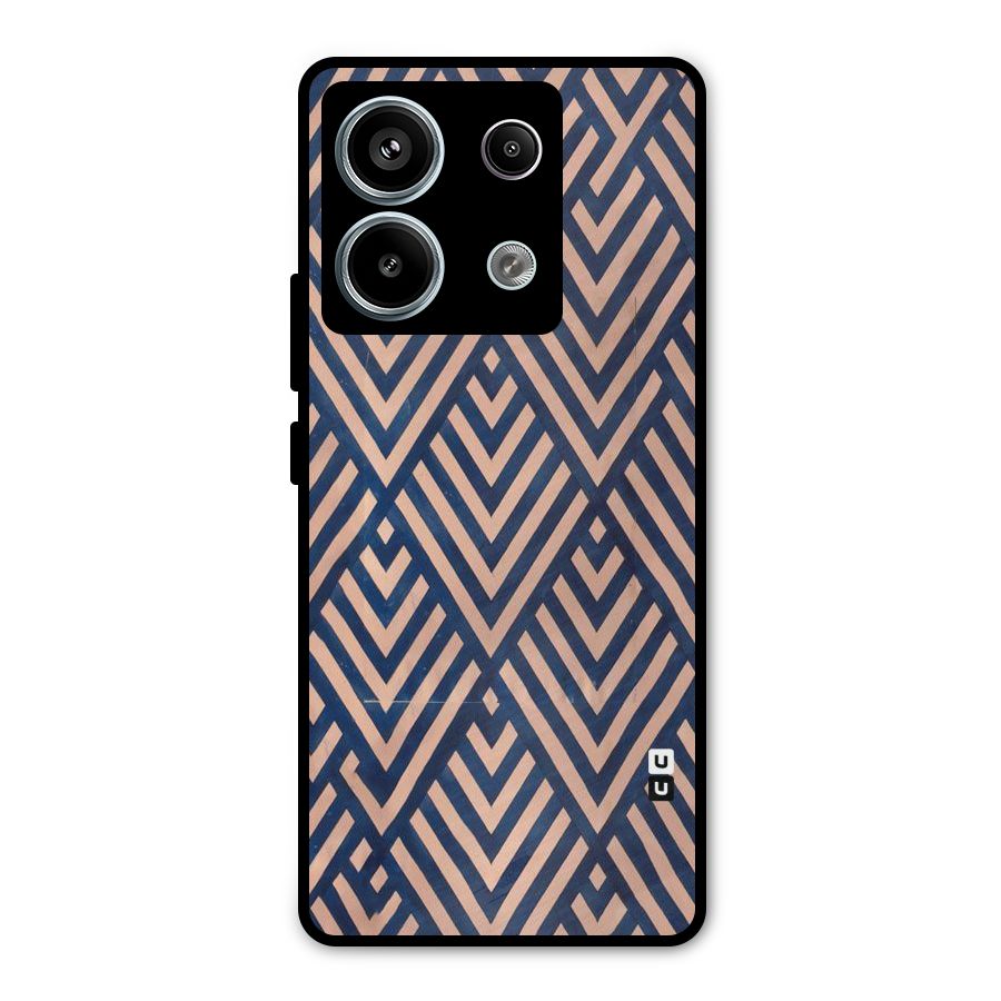Diamond Blues Metal Back Case for Redmi Note 13 Pro 5G
