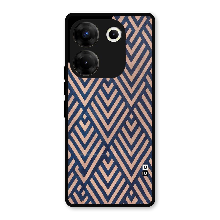 Diamond Blues Metal Back Case for Tecno Camon 20