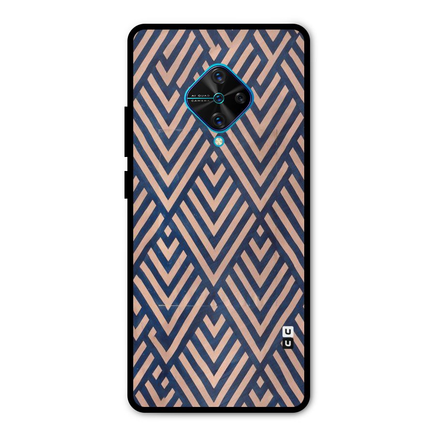 Diamond Blues Metal Back Case for Vivo S1 Pro