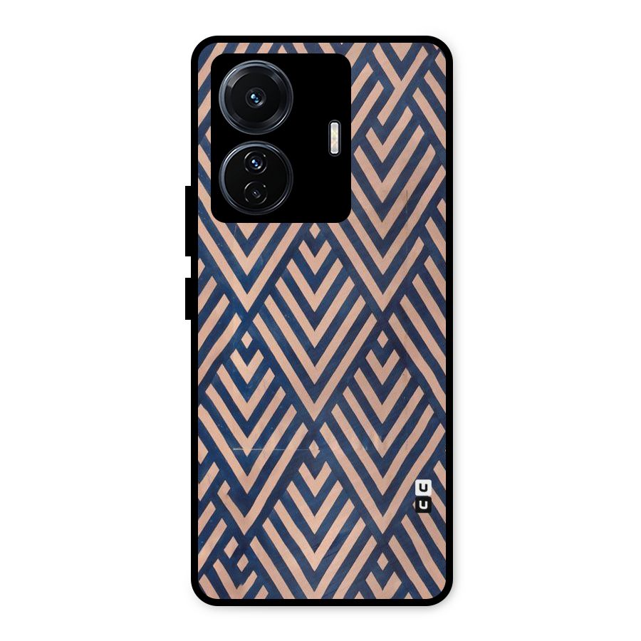 Diamond Blues Metal Back Case for Vivo T1 Pro