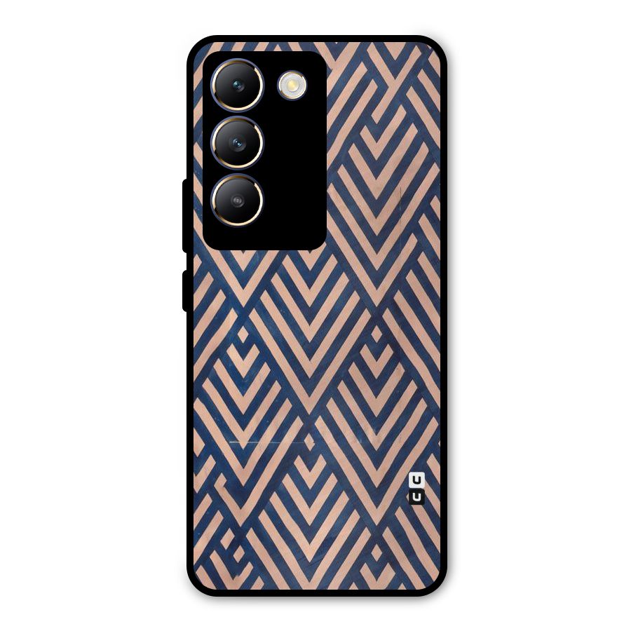 Diamond Blues Metal Back Case for Vivo T3 5G