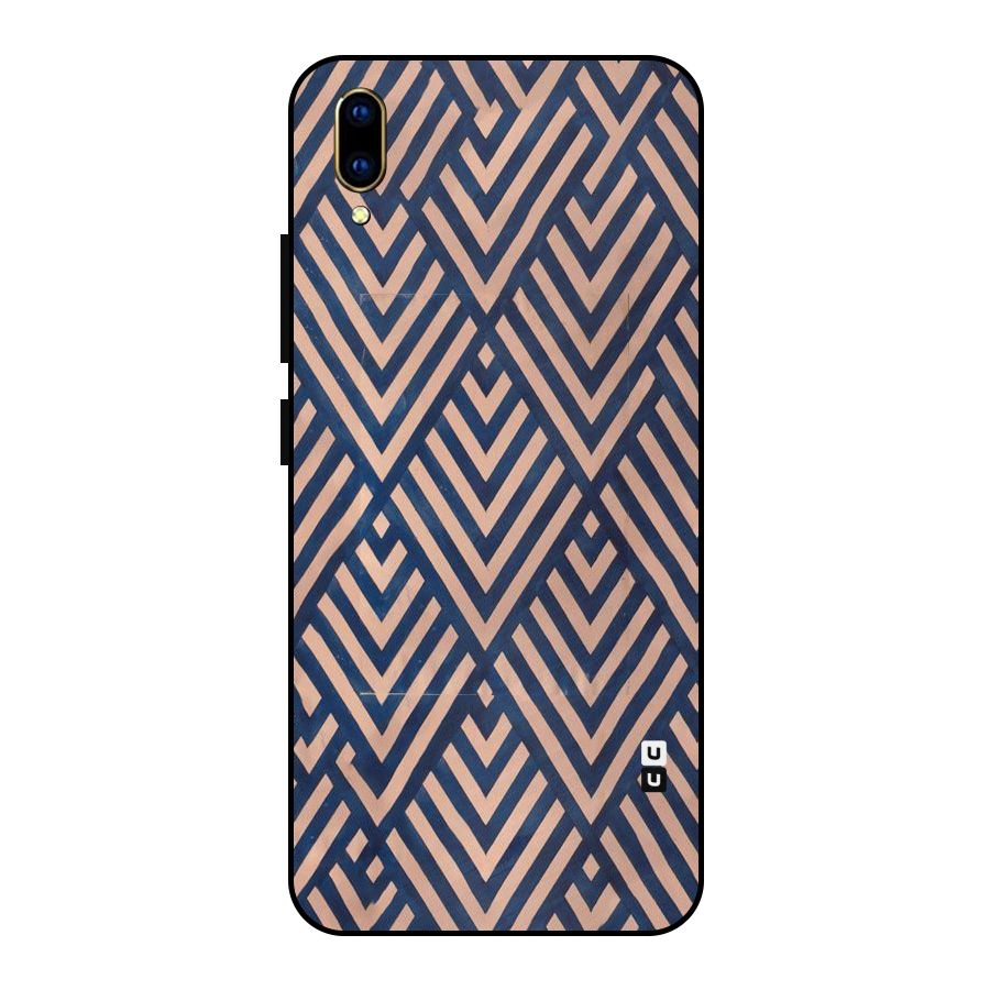 Diamond Blues Metal Back Case for Vivo V11 Pro