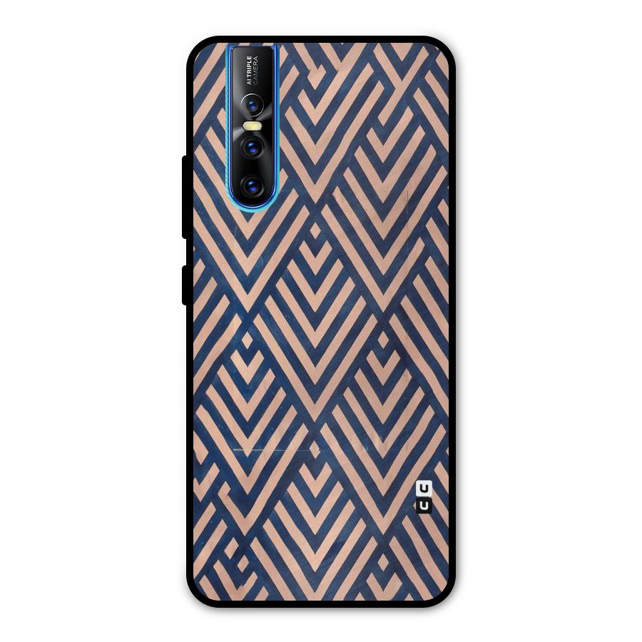 Diamond Blues Metal Back Case for Vivo V15 Pro