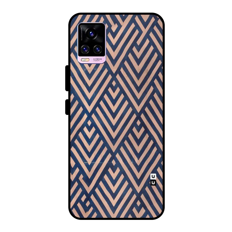 Diamond Blues Metal Back Case for Vivo V20 Pro