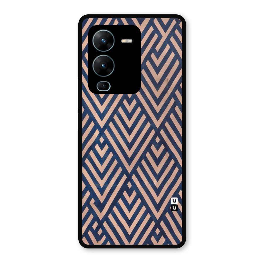Diamond Blues Metal Back Case for Vivo V25 Pro