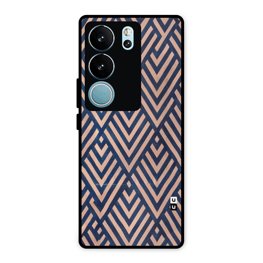 Diamond Blues Metal Back Case for Vivo V29