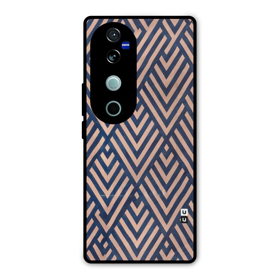 Diamond Blues Metal Back Case for Vivo V40