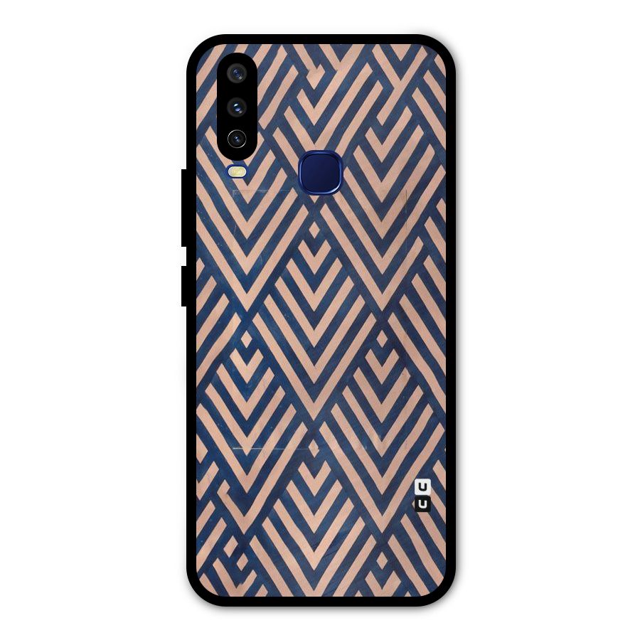 Diamond Blues Metal Back Case for Vivo Y12