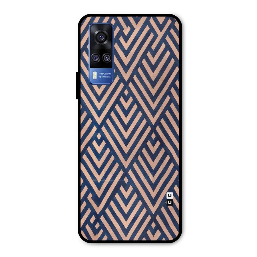 Diamond Blues Metal Back Case for Vivo Y51A