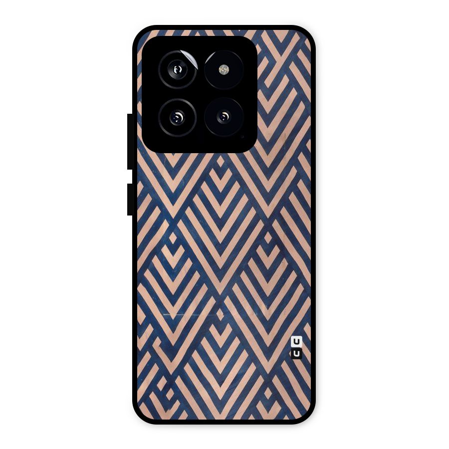 Diamond Blues Metal Back Case for Xiaomi 14