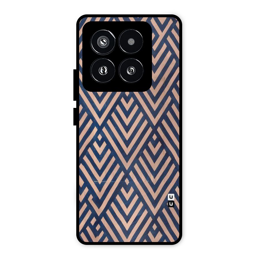 Diamond Blues Metal Back Case for Xiaomi 14 Pro