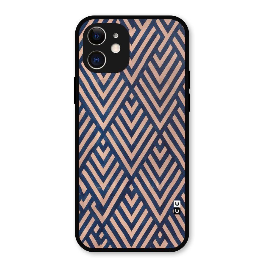 Diamond Blues Metal Back Case for iPhone 12