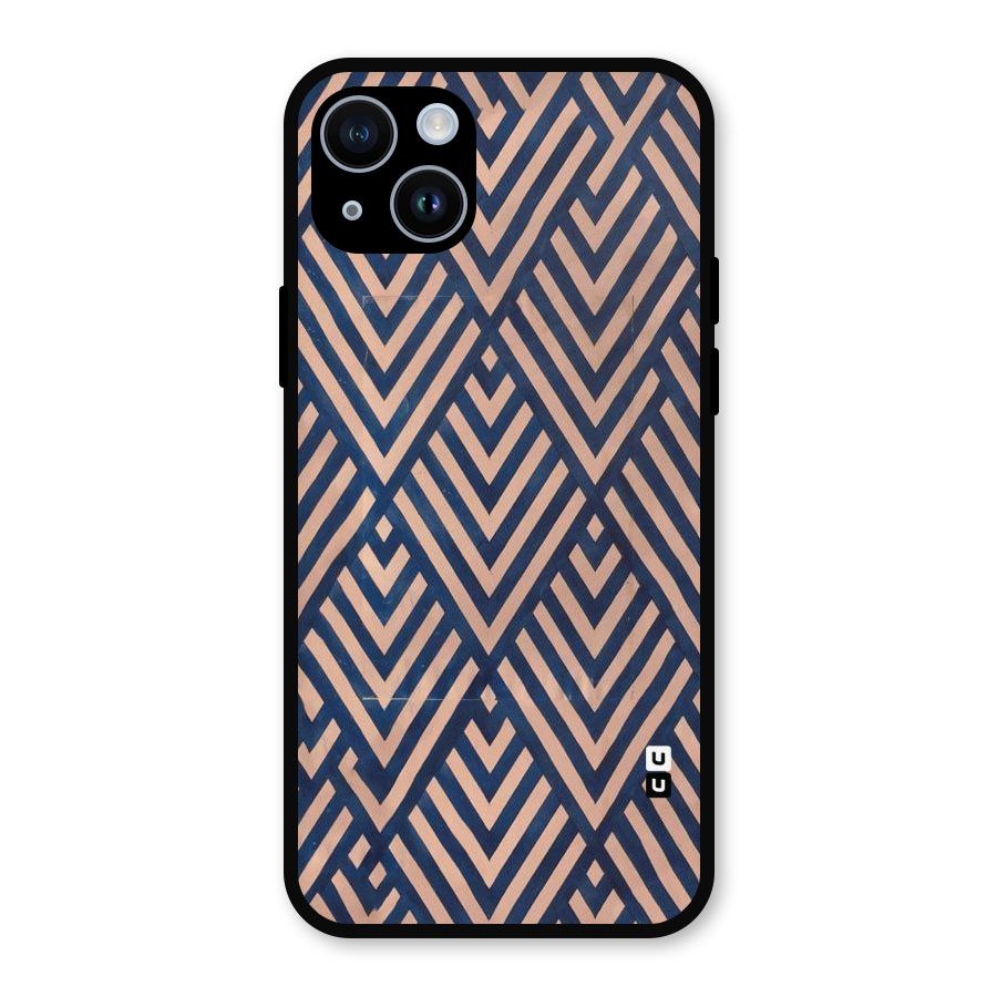 Diamond Blues Metal Back Case for iPhone 14