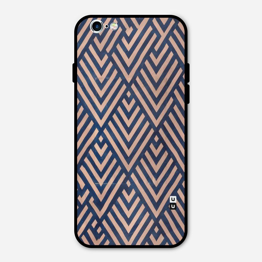 Diamond Blues Metal Back Case for iPhone 6 6s