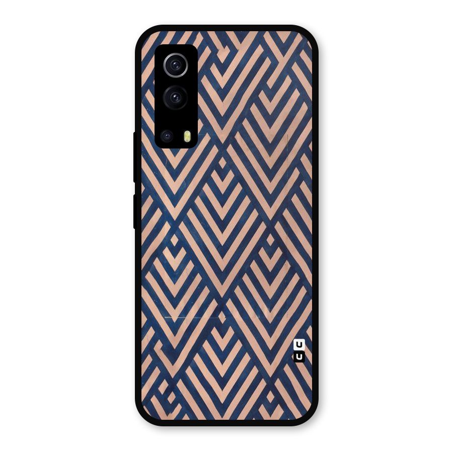 Diamond Blues Metal Back Case for iQOO Z3