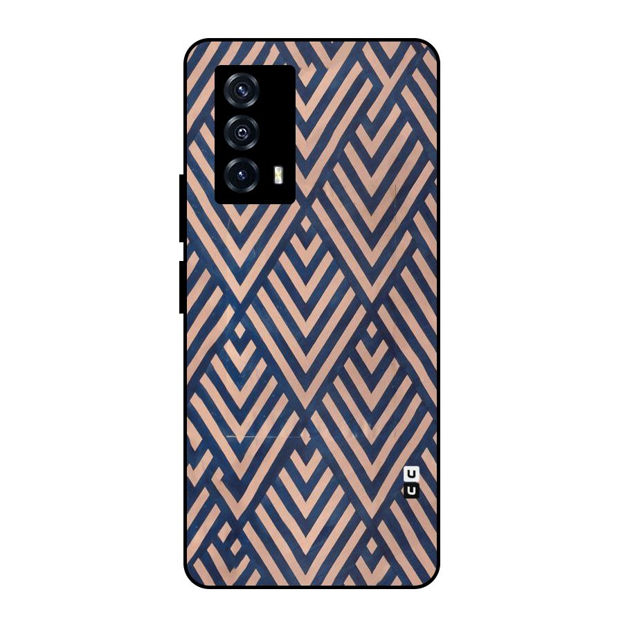 Diamond Blues Metal Back Case for iQOO Z5