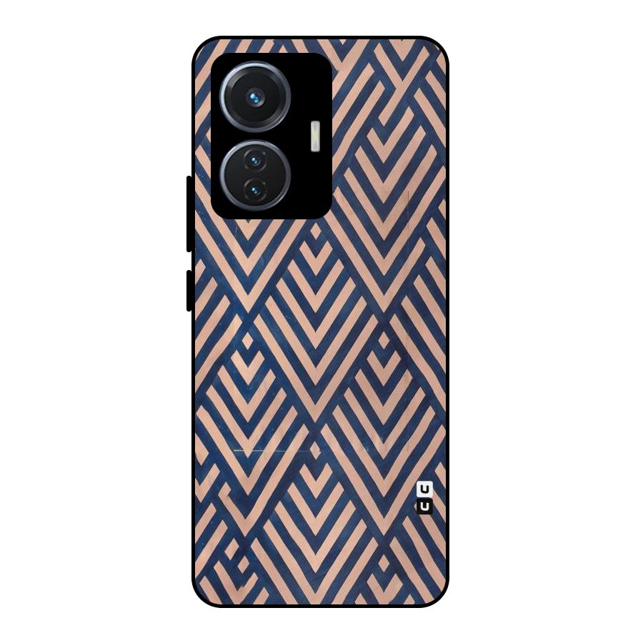 Diamond Blues Metal Back Case for iQOO Z6 44W