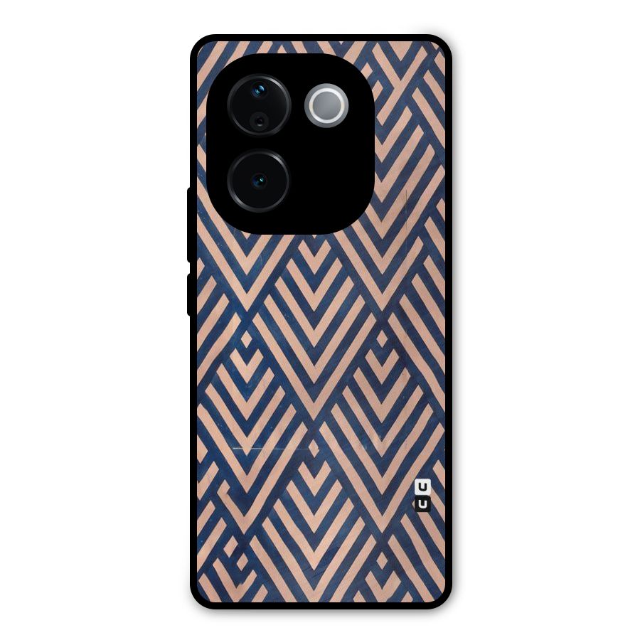 Diamond Blues Metal Back Case for iQOO Z9s Pro