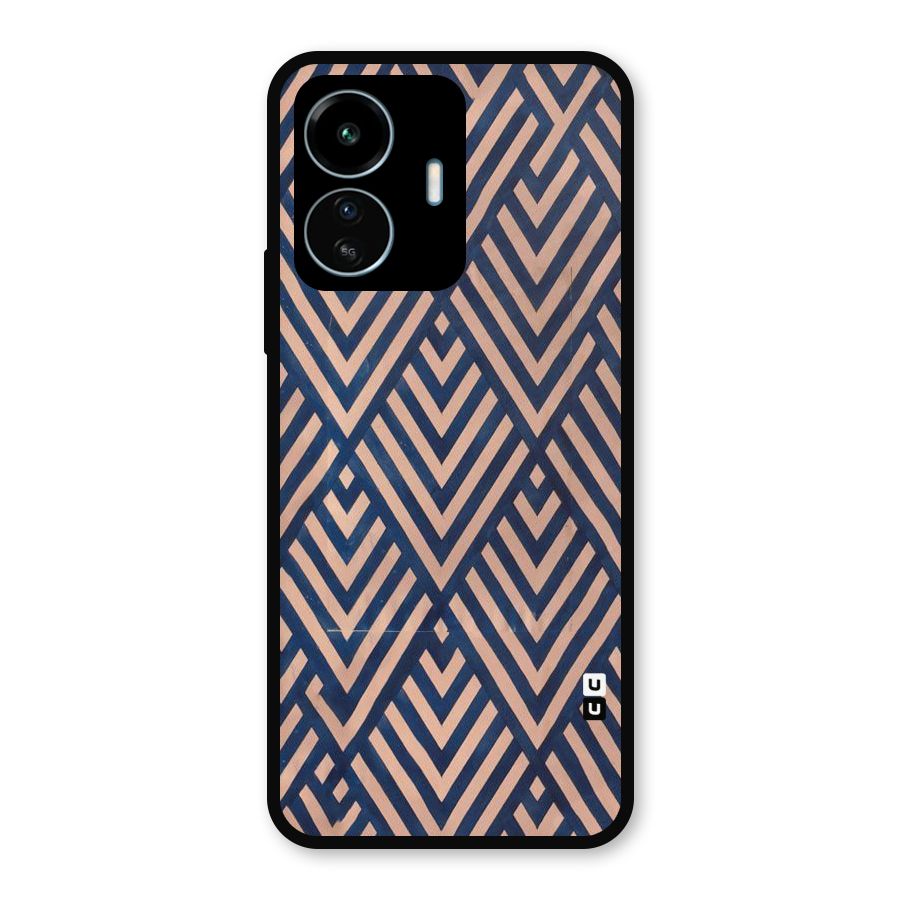 Diamond Blues Metal Back Case for vivo iQOO Z6 Lite 5G