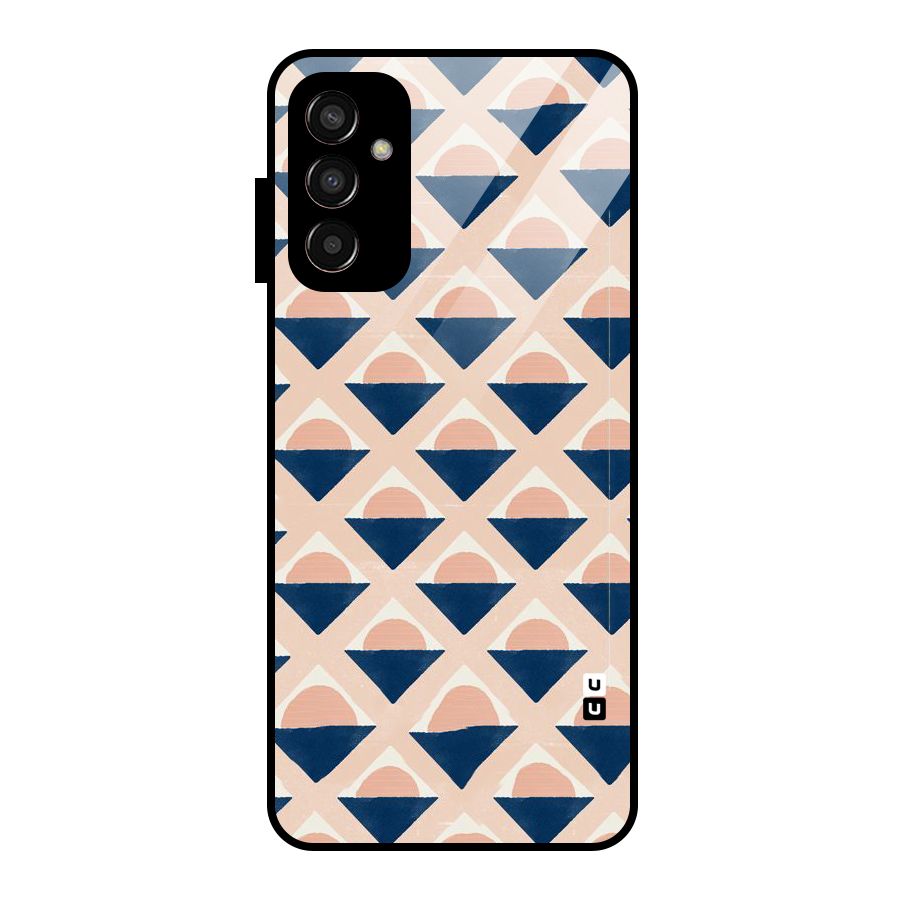 Diamond Circle Pattern Glass Back Case for Galaxy F13