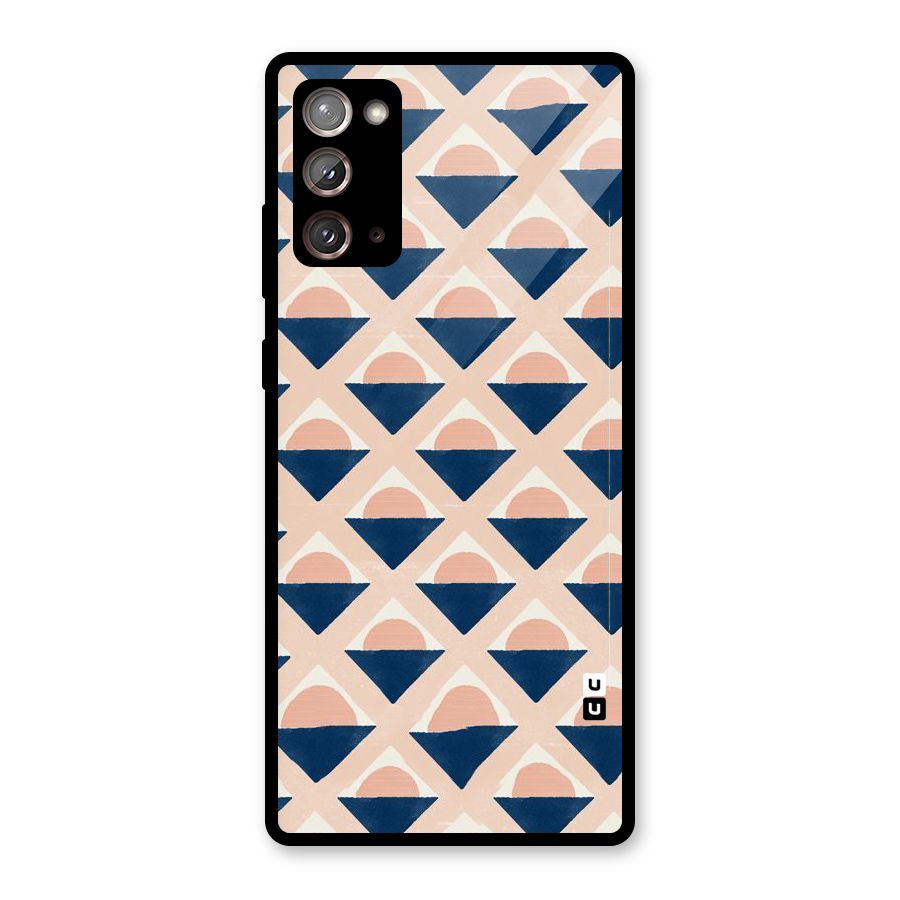 Diamond Circle Pattern Glass Back Case for Galaxy Note 20