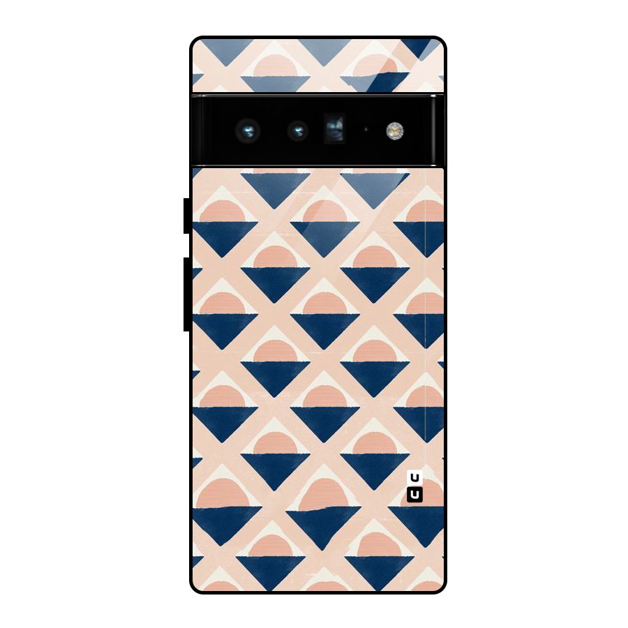 Diamond Circle Pattern Glass Back Case for Google Pixel 6 Pro