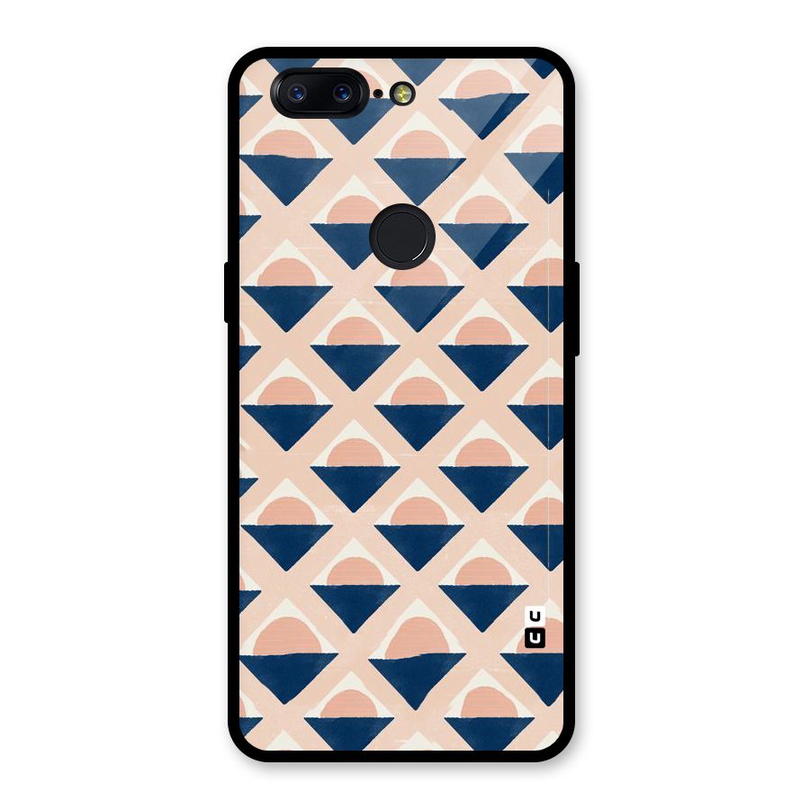 Diamond Circle Pattern Glass Back Case for OnePlus 5T