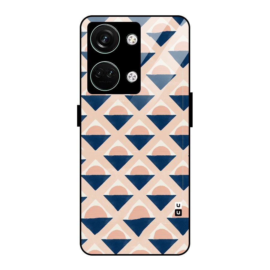 Diamond Circle Pattern Glass Back Case for Oneplus Nord 3