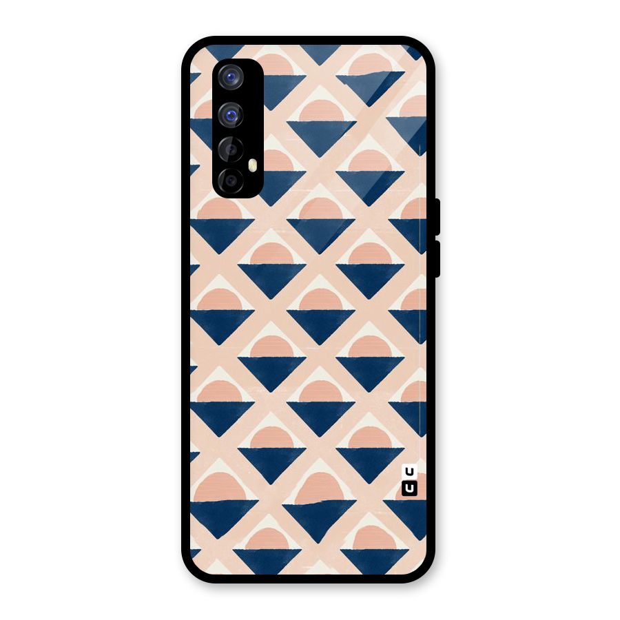 Diamond Circle Pattern Glass Back Case for Realme Narzo 20 Pro