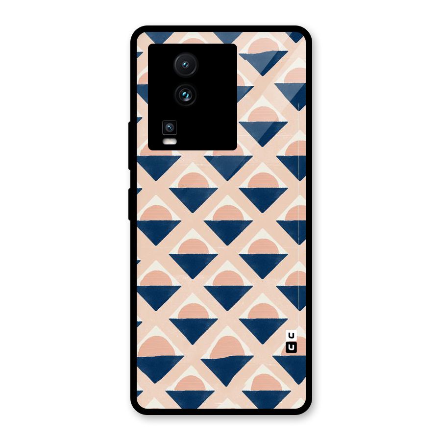 Diamond Circle Pattern Glass Back Case for Vivo iQOO Neo 7