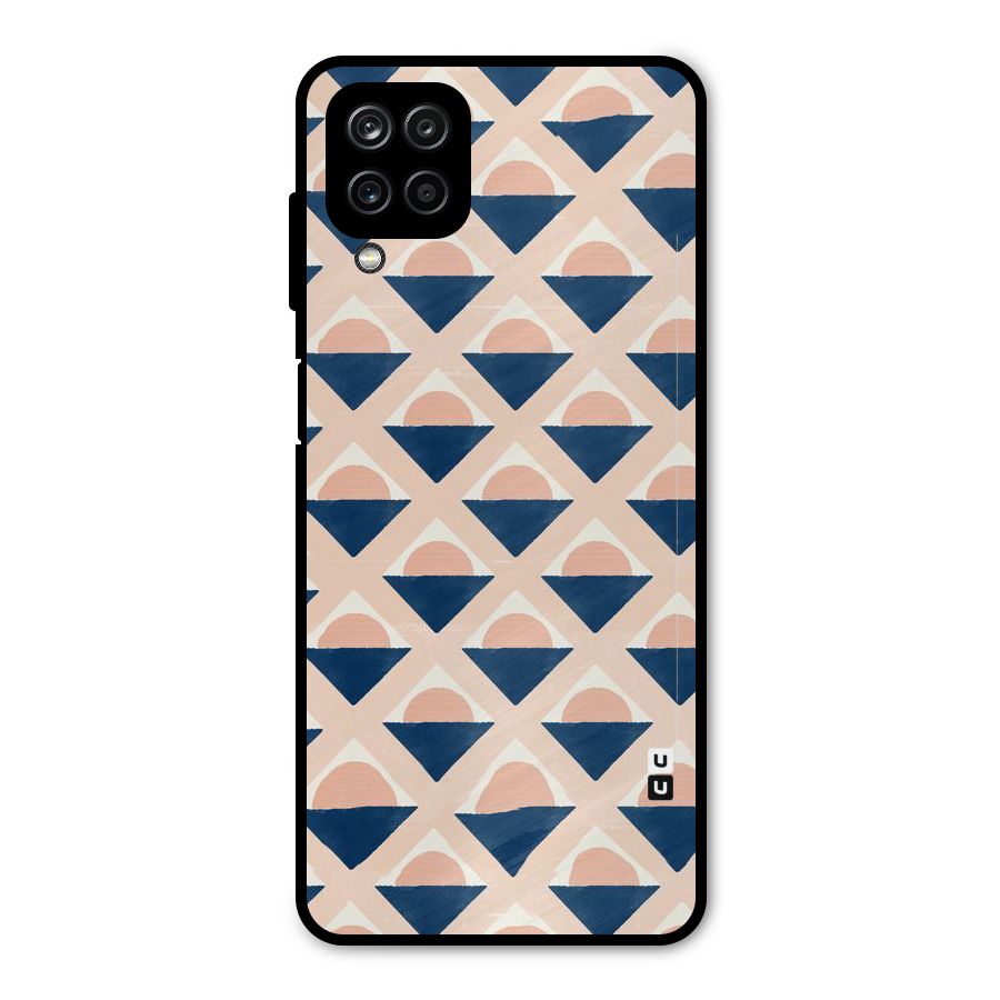 Diamond Circle Pattern Metal Back Case for Galaxy A12