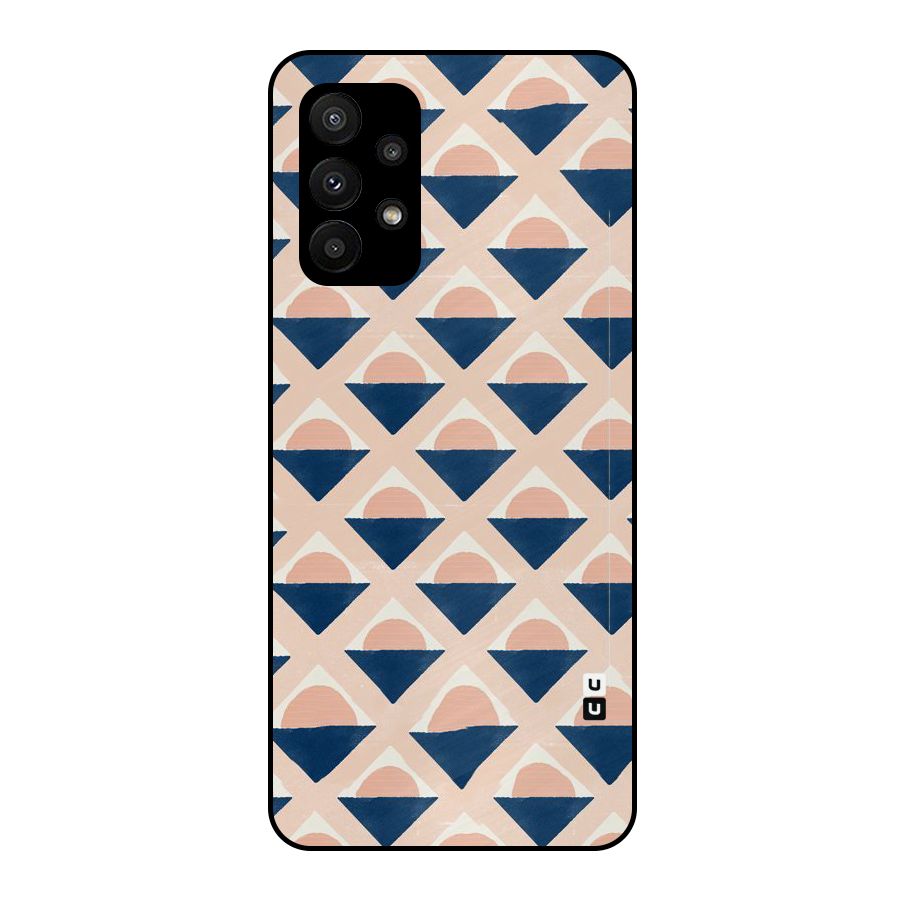 Diamond Circle Pattern Metal Back Case for Galaxy A23