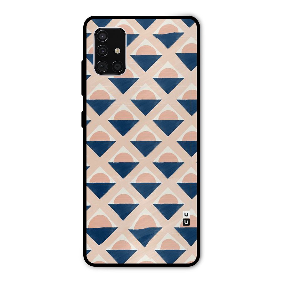 Diamond Circle Pattern Metal Back Case for Galaxy A51