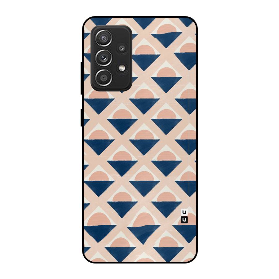 Diamond Circle Pattern Metal Back Case for Galaxy A52