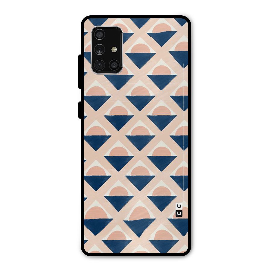Diamond Circle Pattern Metal Back Case for Galaxy A71