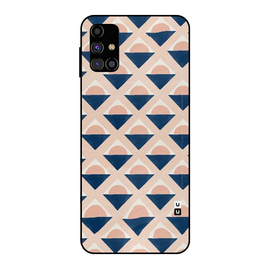 Diamond Circle Pattern Metal Back Case for Galaxy M31s