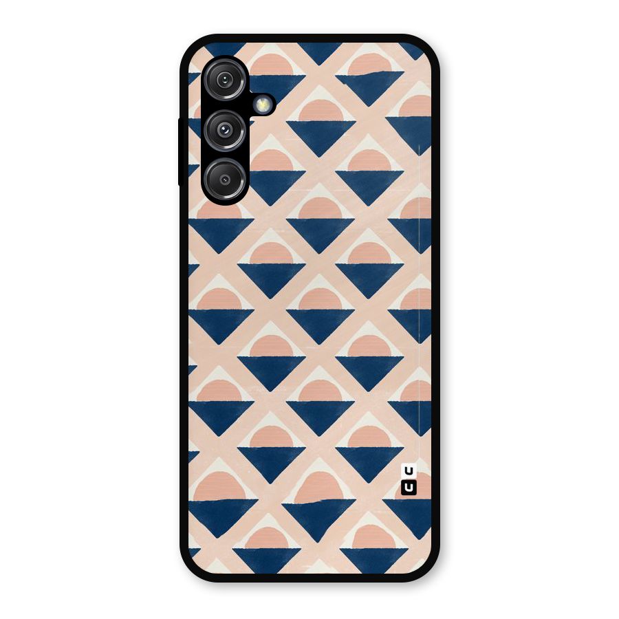 Diamond Circle Pattern Metal Back Case for Galaxy M34 5G
