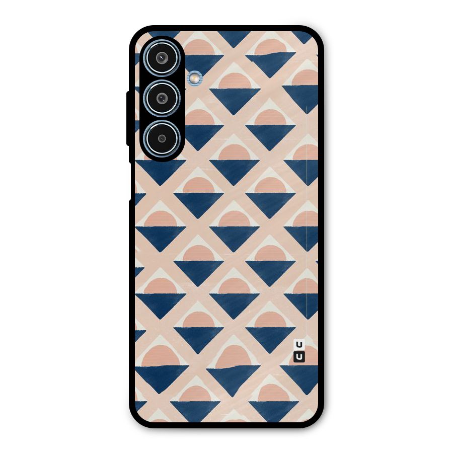 Diamond Circle Pattern Metal Back Case for Galaxy M35
