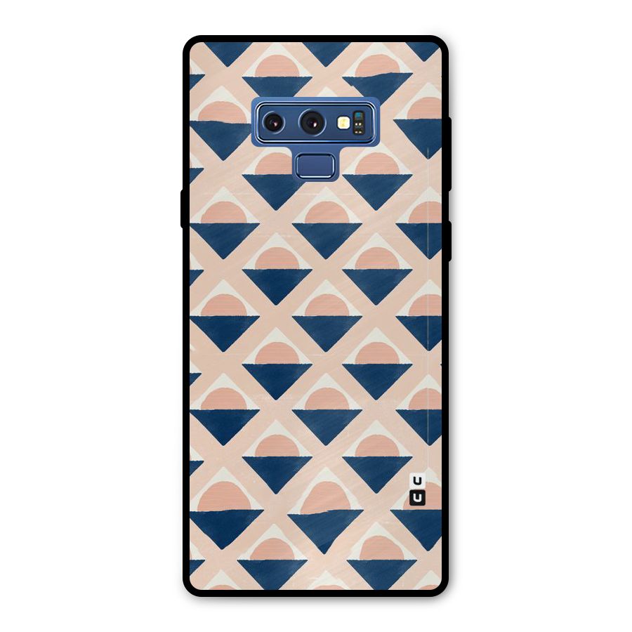 Diamond Circle Pattern Metal Back Case for Galaxy Note 9