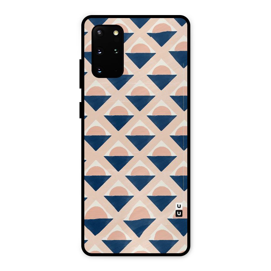 Diamond Circle Pattern Metal Back Case for Galaxy S20 Plus