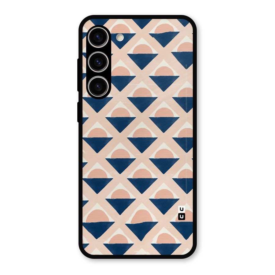 Diamond Circle Pattern Metal Back Case for Galaxy S23 Plus