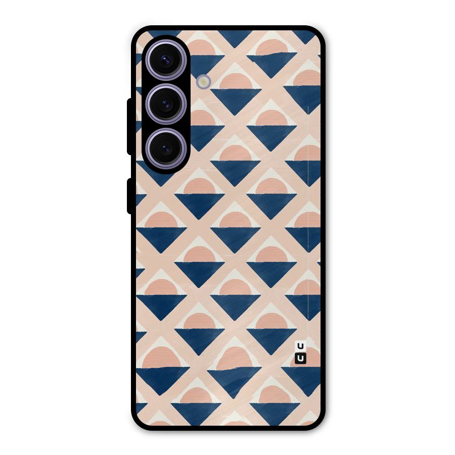 Diamond Circle Pattern Metal Back Case for Galaxy S24