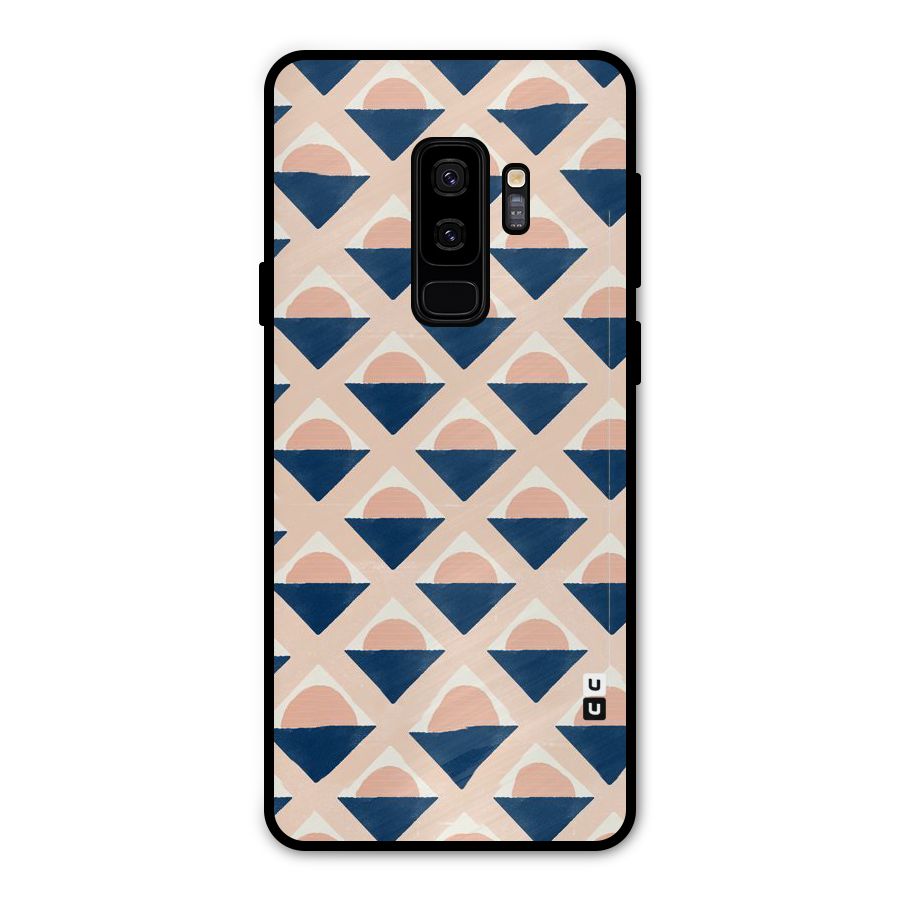 Diamond Circle Pattern Metal Back Case for Galaxy S9 Plus