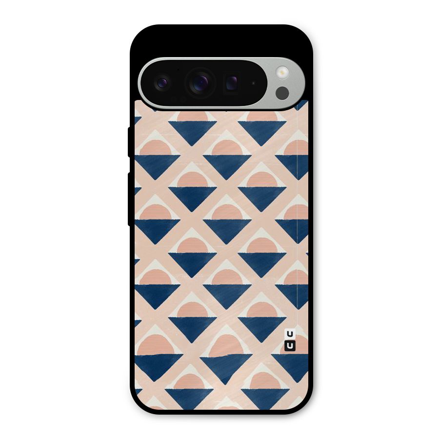 Diamond Circle Pattern Metal Back Case for Google Pixel 9 Pro XL